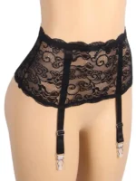 Gnist undertøy - Bred sexy blonde strømpeholder - Sort - Bilde 3