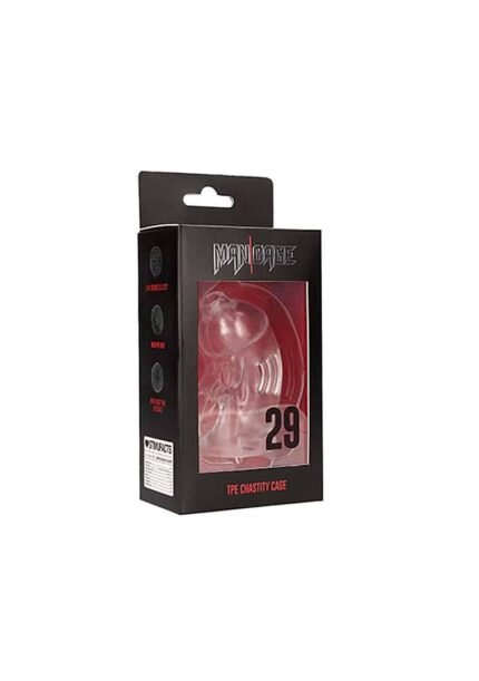 Man Cage - Model 29 - Kuklås Uten Lås - Transparent