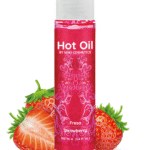 NUEI - HOT OIL - Varmende Massasjeolje - Jordbær - 100ml
