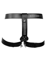 OUCH! Xtreme Chastity belt - Kyskhetsbelte i PU lær - Bilde 6