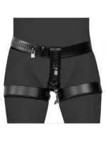 OUCH! Xtreme Chastity belt - Kyskhetsbelte i PU lær - Bilde 4