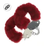 Ouch! Heavy-duty - Fluffy håndjern - Burgunder