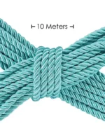 Ouch! Bondagetau - 10 meter - 6mm - Turkis Blå - Bilde 2