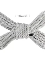 Ouch! Bondagetau - 10 meter - 6mm - Sølv - Bilde 2