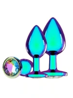 Ouch! Venice Collection - Buttpluggsett i metall - Iriserende