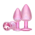 Paris Collection - Buttpluggsett i metall - Rosa