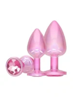 Paris Collection - Buttpluggsett i metall - Rosa