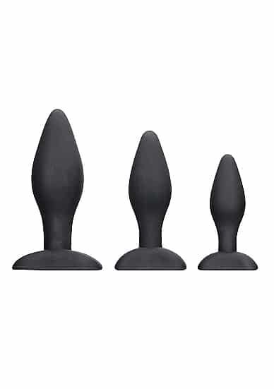 Ouch! Apex Buttplug Sett - 3 stk - Sort