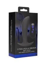Ouch! Electro - Vibrerende Buttplug med Elektrostimulering - Sort