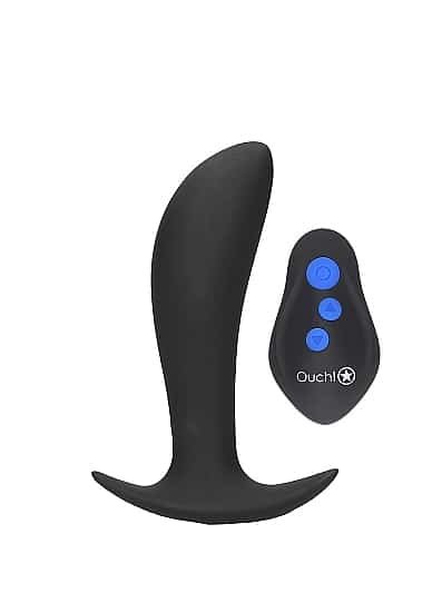 Ouch! Electro - Vibrerende Buttplug med Elektrostimulering - Sort