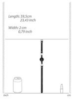 Ouch! Black & White - Ballgag med pustehull - Sort