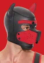 Ouch! Puppy Play - Hundemaske i Neopren - Rød