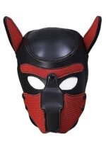 Ouch! Puppy Play - Hundemaske i Neopren - Rød