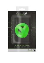 Ouch! Tri-Ring Penis og Pungring - Glow in the dark