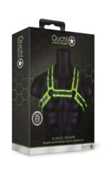 Ouch! Chest Bulldog Harness - Glow In The Dark