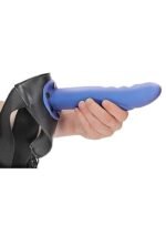 Ouch! Textured Curved Hollow Strap-on - Hul Strap on - 20cm