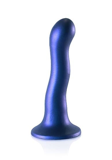 OUCH! - Ultra Soft Silicone - Dildo med sugekopp - 17 cm - Blå