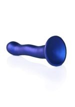 OUCH! - Ultra Soft Silicone - Dildo med sugekopp - 17 cm - Blå