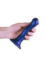 OUCH! - Ultra Soft Silicone - Dildo med sugekopp - 17 cm - Blå