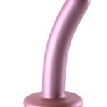 OUCH! - Smooth Silicone - Enkel dildo med sugekopp - Rosa