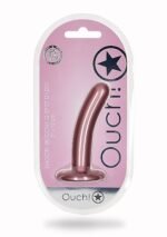 OUCH! - Smooth Silicone - Enkel dildo med sugekopp - Rosa