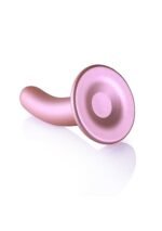 OUCH! - Smooth Silicone - Enkel dildo med sugekopp - Rosa