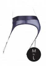Ouch! Vibrating Strap-on Thong med Strømpebånd - M/L