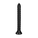Ouch! Swirled Anal Snake - Dybdetrener Dildo - 30 cm - Sort