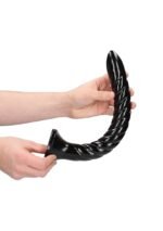 Ouch! Swirled Anal Snake - Dybdetrener Dildo - 30 cm - Sort