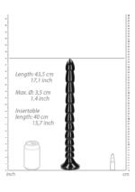 Ouch! Stacked Anal Snake - Dybdetrener Dildo - 40 cm - Sort