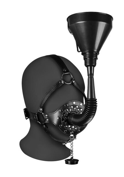 OUCH! - Xtreme - Hodeharness Med Gag Og Trakt - Sort