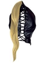 OUCH! - Xtreme - Bondage Maske Med Blond Hestehale - Sort