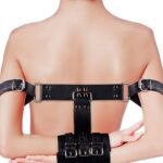 OUCH! - HÅND OG ARM CUFFS MED JUSTERBARE STROPPER - SORT