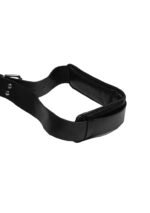 OUCH! -  POLSTRET LÅR RESTRAINTS MED HÅNDCUFFS - SORT