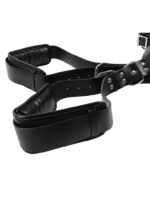 OUCH! -  POLSTRET LÅR RESTRAINTS MED HÅNDCUFFS - SORT