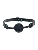 Ouch! Venice - Ballgag med pustehull - Sort