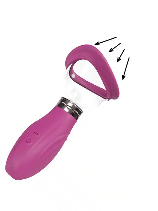 PMP050PNK-pumped-vagina-bryst-pumpe-vakuum-sug-suction-sensitiv-sanse-nyte-rosa-delightful Pumped - Delightful - Bryst og vaginapumpe - Rosa - Bilde 1