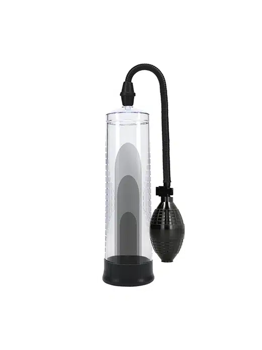 PMP054TRA-pumped-pumpe-penispumpe-transparent-blank_2 Pumped - Klassisk penispumpe med ballpumpe - Transparent - Bilde 1