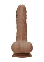 RealRock - Dildo med pung - 10" / 27 cm - Tan