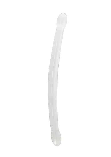 Realrock – Crystal Clear – Dobbeldildo – Transparent - 42 cm