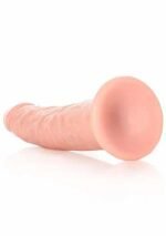 RealRock - Slim Realistic Dildo med sugekopp - 6" / 15,5 cm  - Lys hudfarge