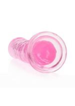 Realrock – Crystal Clear – Enkel Realistisk Dildo – Rosa - 20 cm