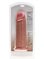Realrock - Ekstra Tykk Dildo uten pung - 25,4 cm - Lys hudfarge - Bilde 8