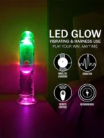Realrock - Oppladbar vibrator uten pung - LED lys - 6" - Bilde 2