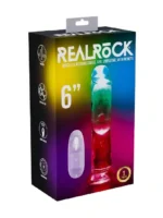 Realrock - Oppladbar vibrator uten pung - LED lys - 6" - Bilde 7