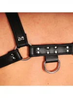 Red Leather - Harness i lær - Sort S/M - Bilde 5