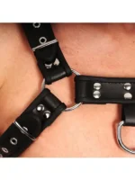 Red Leather - Harness i lær - Sort S/M - Bilde 4
