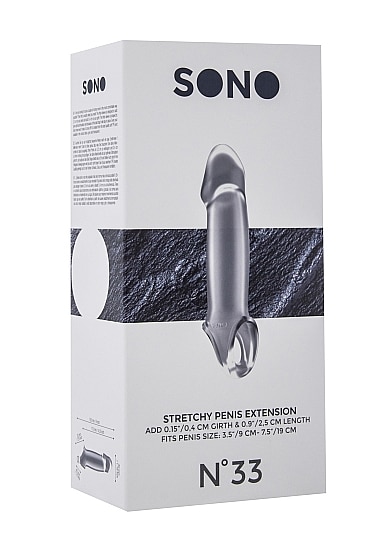 SONO - No.33 - Fleksibel Penisforlenger, Transparent