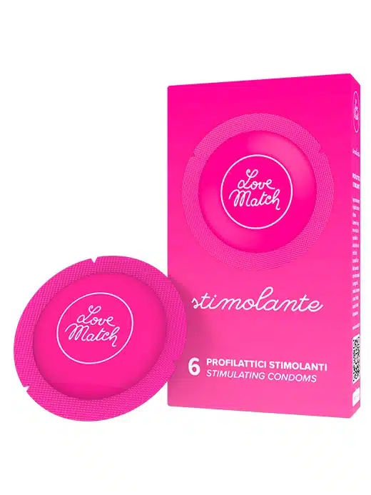 TLM680035-Stimolante-kondomer-condoms-stimulerende-latex-lateks-01 Love Match Stimolante – Stimulerende Kondomer 6stk - Bilde 1