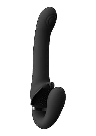 VIVE - Satu  - Stroppeløs strap-on med klitorisvibrator - Sort